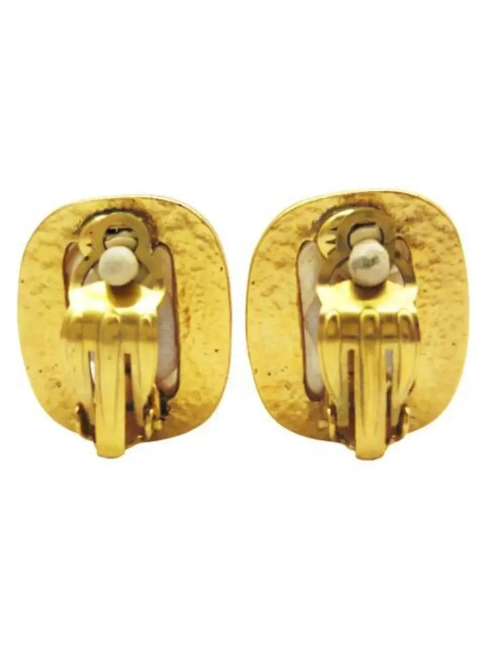 Chanel Cc Logo Clip-On Earrings Metal #246679C99B